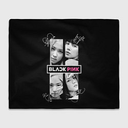 Плед флисовый Blackpink - Autographs, цвет: 3D-велсофт