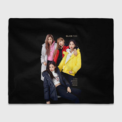 Плед флисовый Blackpink Bright jackets, цвет: 3D-велсофт