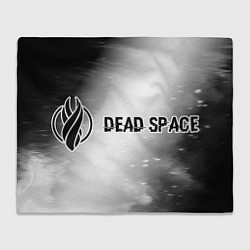 Плед флисовый Dead Space glitch на светлом фоне: надпись и симво, цвет: 3D-велсофт