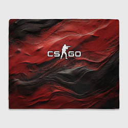 Плед флисовый Dark red CS GO, цвет: 3D-велсофт