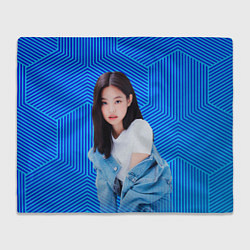 Плед флисовый Jennie kpop music, цвет: 3D-велсофт