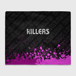 Плед флисовый The Killers rock legends: символ сверху, цвет: 3D-велсофт