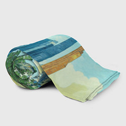 Плед флисовый Москва-сити Ван Гог, цвет: 3D-велсофт — фото 2