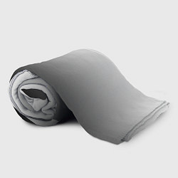 Плед флисовый Бело-чёрный градиент, цвет: 3D-велсофт — фото 2