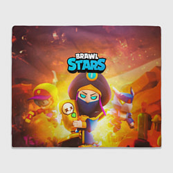 Плед флисовый Mortis пират Brawl Stars, цвет: 3D-велсофт