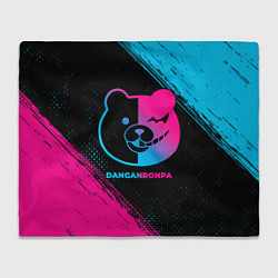 Плед флисовый Danganronpa - neon gradient, цвет: 3D-велсофт