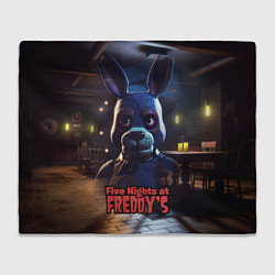 Плед флисовый Five Nights at Freddys Bonnie, цвет: 3D-велсофт