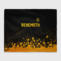 Плед флисовый Behemoth - gold gradient: символ сверху, цвет: 3D-велсофт