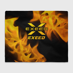 Плед флисовый Exeed - gold gradient, цвет: 3D-велсофт