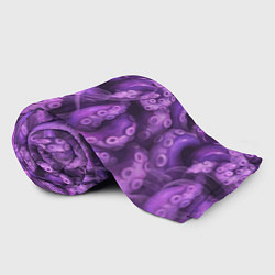 Плед флисовый Фиолетовые щупальца и дым, цвет: 3D-велсофт — фото 2