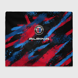 Плед флисовый Alpina - BMW colors, цвет: 3D-велсофт