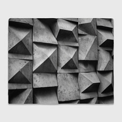 Плед флисовый Каменная оптическая иллюзия, цвет: 3D-велсофт