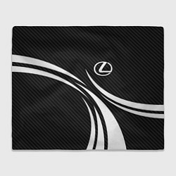 Плед флисовый Lexus - carbon line, цвет: 3D-велсофт