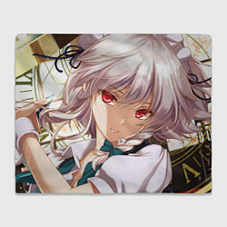 Плед флисовый Touhou Project Sakuya Izayoi, цвет: 3D-велсофт