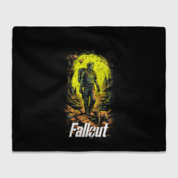 Плед флисовый Fallout poster, цвет: 3D-велсофт
