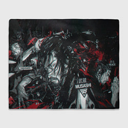 Плед флисовый Vagabond Мусаси Миямото, цвет: 3D-велсофт