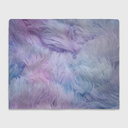 Плед флисовый Розово-голубая шерсть, цвет: 3D-велсофт