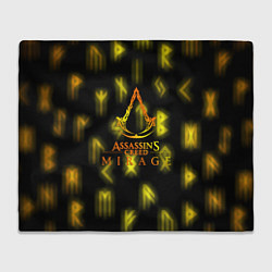 Плед флисовый Assasins Creed mirage, цвет: 3D-велсофт