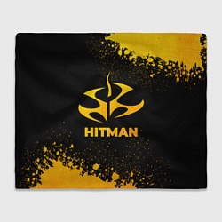 Плед флисовый Hitman - gold gradient, цвет: 3D-велсофт