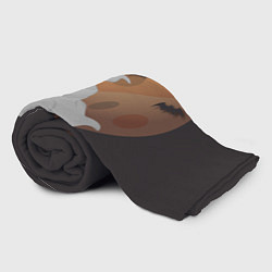 Плед флисовый Приведение со злой тыквой, цвет: 3D-велсофт — фото 2