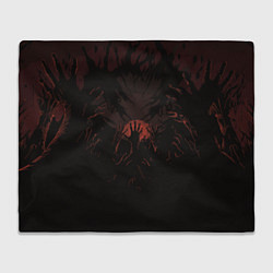 Плед флисовый Руки зомби на закате, цвет: 3D-велсофт