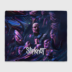 Плед флисовый Slipknot: guitar, цвет: 3D-велсофт