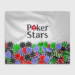 Плед флисовый Poker - игра для удачливых, цвет: 3D-велсофт