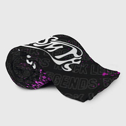 Плед флисовый Aerosmith rock legends по-горизонтали, цвет: 3D-велсофт — фото 2