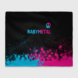 Плед флисовый Babymetal - neon gradient посередине, цвет: 3D-велсофт