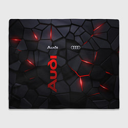 Плед флисовый Audi - плиты с эффектом свечения, цвет: 3D-велсофт