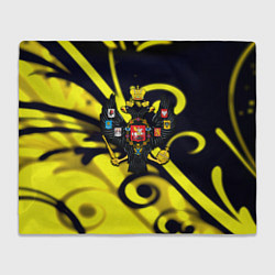 Плед флисовый Россия герб империи, цвет: 3D-велсофт