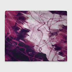 Плед флисовый Абстракция - purple madness, цвет: 3D-велсофт