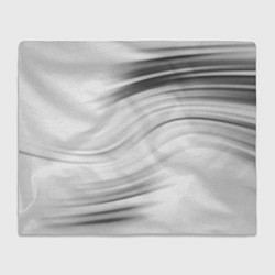 Плед флисовый Бело-серый абстрактный узор дымчатый, цвет: 3D-велсофт