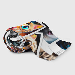 Плед флисовый Котики фото, цвет: 3D-велсофт — фото 2