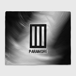 Плед флисовый Paramore glitch на светлом фоне, цвет: 3D-велсофт