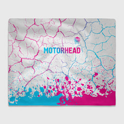 Плед флисовый Motorhead neon gradient style посередине, цвет: 3D-велсофт