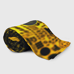 Плед флисовый Twenty one pilots yellow music, цвет: 3D-велсофт — фото 2
