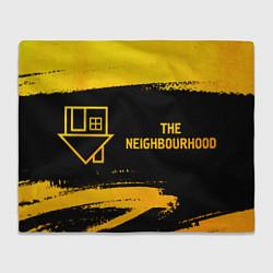 Плед флисовый The Neighbourhood - gold gradient по-горизонтали, цвет: 3D-велсофт