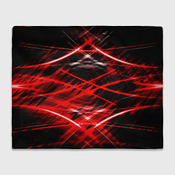 Плед флисовый Красный лазер линии, цвет: 3D-велсофт