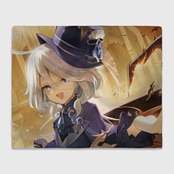 Плед флисовый Genshin Impact Furina, цвет: 3D-велсофт