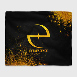 Плед флисовый Evanescence - gold gradient, цвет: 3D-велсофт