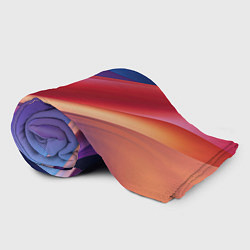 Плед флисовый Абстрактные синие волны, цвет: 3D-велсофт — фото 2