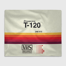 Плед флисовый VHS ретро видеокассета, цвет: 3D-велсофт