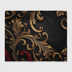 Плед Золотые абстрактные узоры