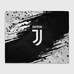 Плед флисовый Juventus спорт краски, цвет: 3D-велсофт