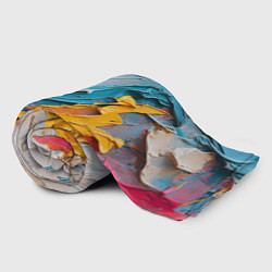 Плед флисовый Абстрактная живопись акрилом, цвет: 3D-велсофт — фото 2