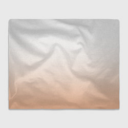 Плед флисовый Персиково-белый градиент, цвет: 3D-велсофт