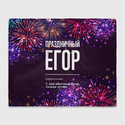 Плед Праздничный Егор: фейерверк