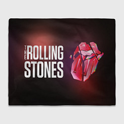 Плед флисовый Logo - The Rolling Stones, цвет: 3D-велсофт