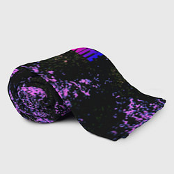 Плед флисовый Fortnite неоновый краски, цвет: 3D-велсофт — фото 2